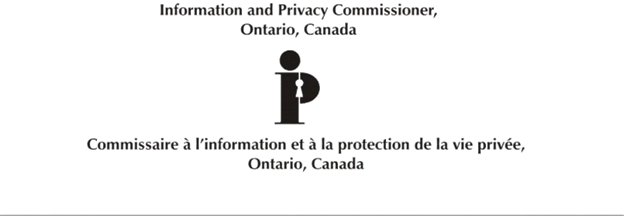 Logo of the Information and Privacy Commissioner of Ontario, Canada / Logo du Commissaire à l'information et à la protection de la vie privée de l'Ontario, Canada